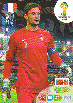 Hugo Lloris France Panini 2014 World Cup #158